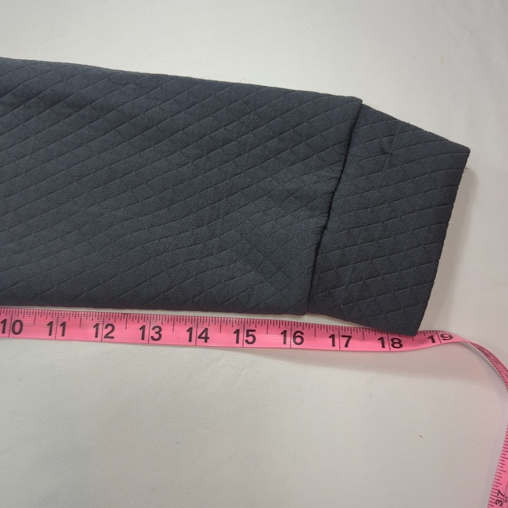 Magaschoni Button knit Stretch Blazer Womens Medium Jacket Dark‎ Gray 2 Pocket - Picture 6 of 7